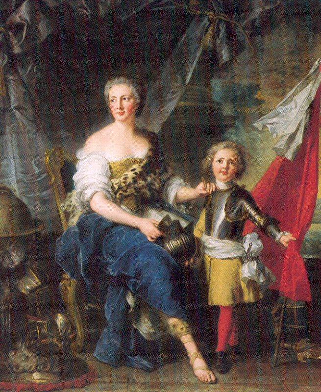 Jean Marc Nattier Mademoiselle de Lambesc as Minerva, Arming her Brother the Comte de Brionne Germany oil painting art